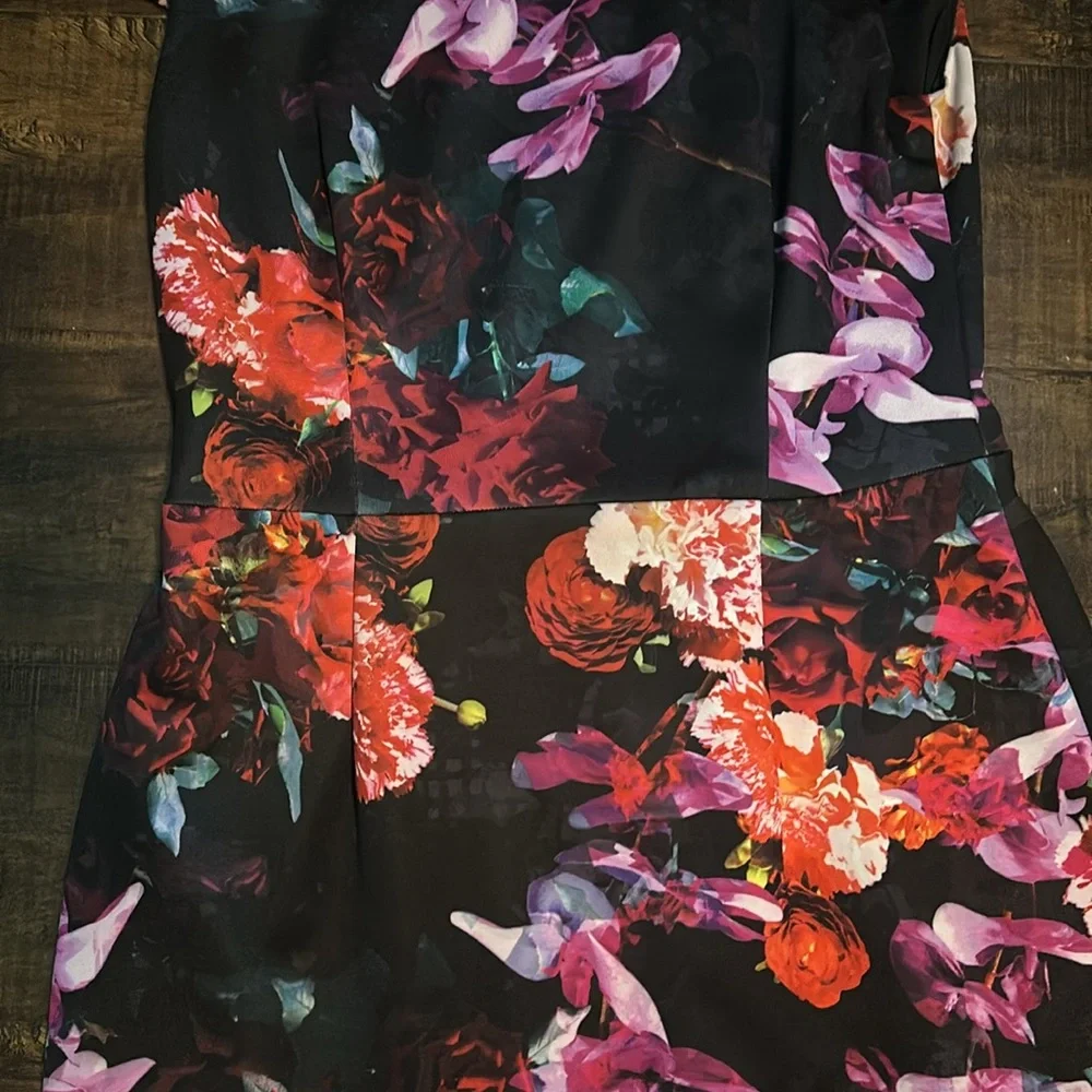 Betsey Johnson Vintage Floral Dress Size M - Picture 3 of 5